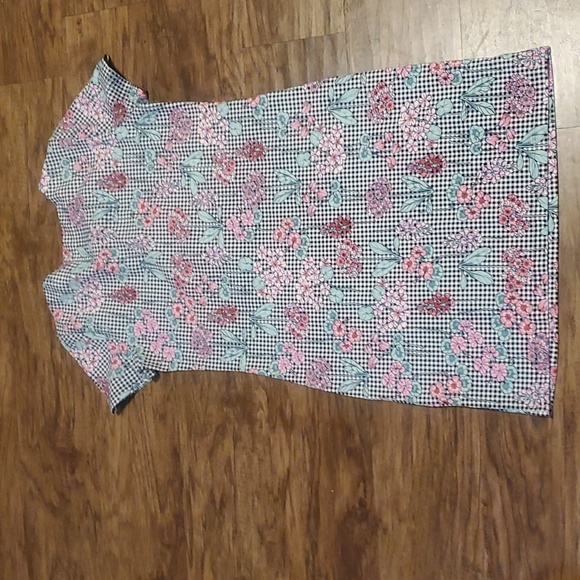 TOMMY HILFIGER | LACE UP T-SHIRT TENNIS DRESS MINI FLORAL GINGHAM SIZE … - Picture 6 of 11